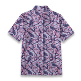 Floral Crow Cotton Womens Shirt