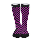 Pink and Black Checkered Alternawear Socks