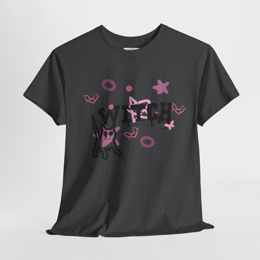 dark grey witch punk t-shirt with no model