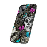 Day of the Dead Rose Lady Tough Phone Cases