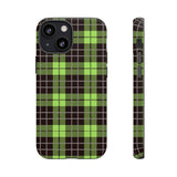 Green Tartan Goth Tough Phone Case