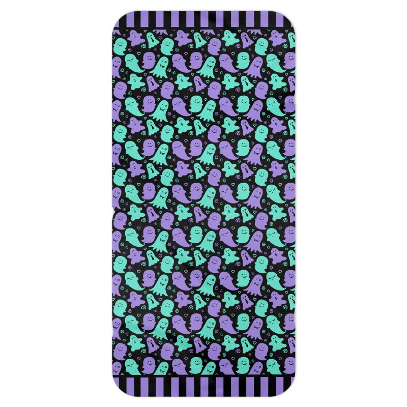 Green and Purple Ghost Blanket Scarf