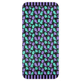 Green and Purple Ghost Blanket Scarf