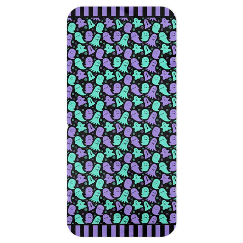 Green and Purple Ghost Blanket Scarf