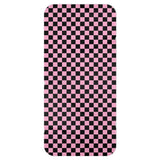 Black and Pink Checkered Blanket Scarf
