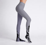Grey and Lilac Snake Print Tights