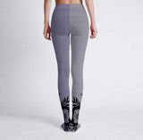Grey and Lilac Snake Print Tights