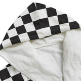 Black and White Checkered Dressing Gown