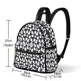 Black & White Small Spooky Cute Ghost Backpack