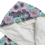 Grey Floral Bat Dressing Gown