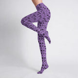 Purple Insect Print Tights