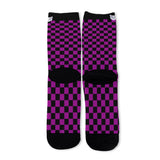 Pink and Black Checkered Alternawear Socks