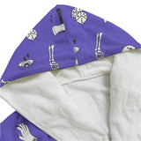 Purple Doodle Tattoo Dressing Gown