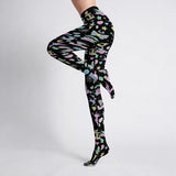 Black and Pastel Retro Tattoo Tights