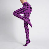 Pink Skull Fishnet Print Tights