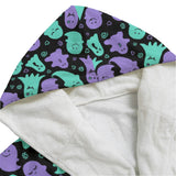 Green and Purple Cute Ghost Dressing Gown