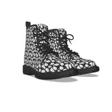 Spooky Cute Black and White Ghost Boots