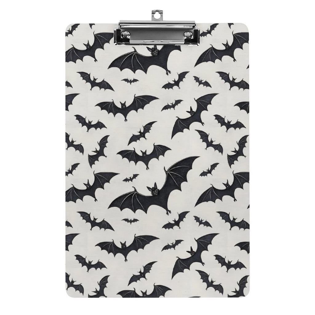 Black and White Bat Ombre Clipboard