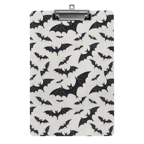 Black and White Bat Ombre Clipboard