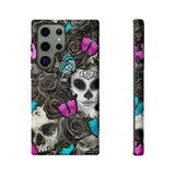 Day of the Dead Rose Lady Tough Phone Cases