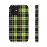 Green Tartan Goth Tough Phone Case