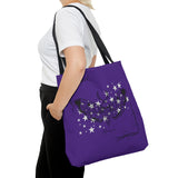 Purple Moth Tattoo Tote Bag