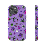 Retro Old School Lilac Tattoo Tough Cases