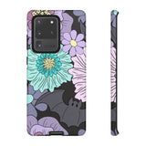 Floral Bat Tough Phone Case