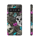 Day of the Dead Rose Lady Tough Phone Cases