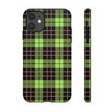 Green Tartan Goth Tough Phone Case