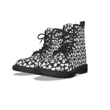 Spooky Cute Black and White Ghost Boots