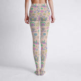 Light Fair Pastel Retro Tattoo Tights