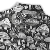 Black and White Mushroom Cotton Womens Shirt
