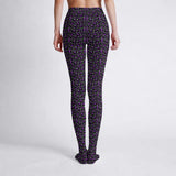 Purple and Grey Animal Print Tights
