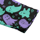Green and Purple Cute Ghost Dressing Gown