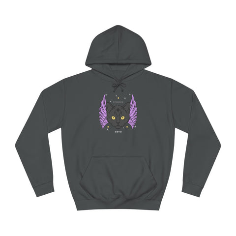 Winged Cat Alternawear Unisex College Hoodie