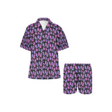 Spooky Pink and Purple Ghost Print Short Pyjamas