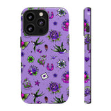 Retro Old School Lilac Tattoo Tough Cases