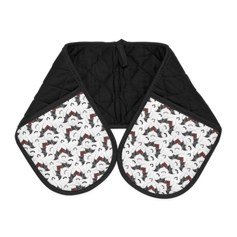 Batty Heart and Wings Oven Mitts