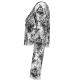 Screaming Skulls Mesh Top Long Sleeved