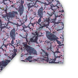 Floral Crow Cotton Womens Shirt