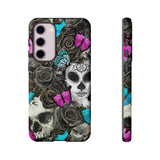 Day of the Dead Rose Lady Tough Phone Cases