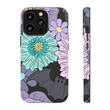 Floral Bat Tough Phone Case