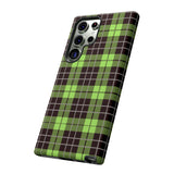 Green Tartan Goth Tough Phone Case