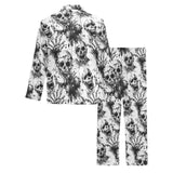 Mens Horror Skull Pyjama Alternative Lounge Set S S-5XL