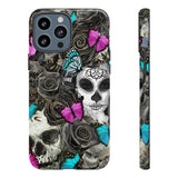 Day of the Dead Rose Lady Tough Phone Cases