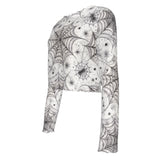 Spiderweb Crop Mesh Top Long Sleeved