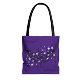 Purple Moth Tattoo Tote Bag