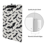 Black and White Bat Ombre Clipboard