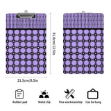 Purple Skull and Bone Clipboard